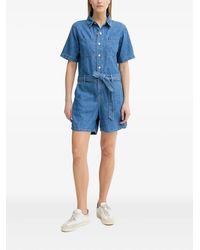 Marc O' Polo - Denim Button-Fastening Jumpsuit - Lyst