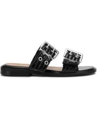 Ganni - "Schnalle zwei Riemen" Sandalen - Lyst