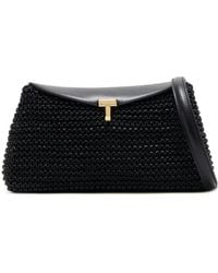 TOTEME - T-Lock Woven Leather Clutch Bag - Lyst