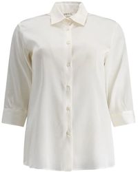F.it - Three-Quarter Sleeves Button-Down Shirt - Lyst