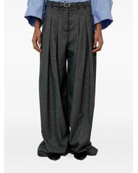 MEIMEIJ - Pantalones a cuadros con pinzas - Lyst