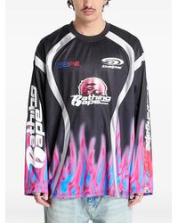 A Bathing Ape - Flame-Pattern Long-Sleeve T-Shirt - Lyst
