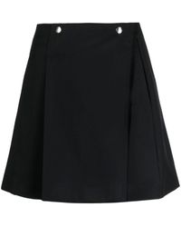Plan C - A-line Wool Miniskirt - Lyst