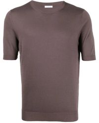 Malo - Short-Sleeve Knitted Top - Lyst