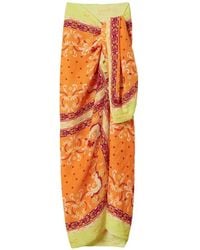 Twinset - Embossed Sarong With Print - Lyst