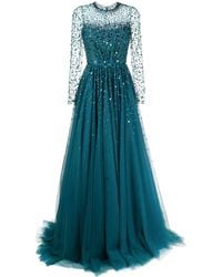 Jenny Packham - Constantine Embellished Sequined Tulle Gown - Lyst