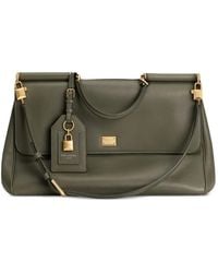 Dolce & Gabbana - Maxi My Sicily Padlock Top-Handle Tote Bag - Lyst