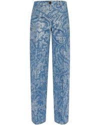 Etro - フローラル ジーンズ - Lyst