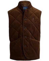 Polo Ralph Lauren - Gilet Matelassé En Velours Côtelé - Lyst