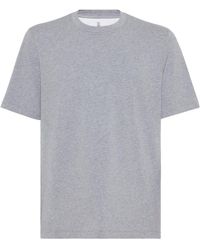 Brunello Cucinelli - メランジ Tシャツ - Lyst