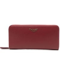 Twinset - Portemonnaie mit Logo-Applikation - Lyst