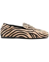 Ash - Barkley Loafer Mit Zebra-Print - Lyst
