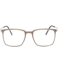 Silhouette - Brille Mit Eckigem Gestell - Lyst