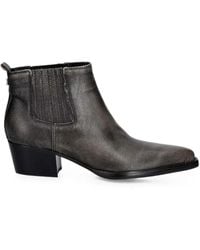Guess - Wynie Grainy-Leather Ankle Boots - Lyst
