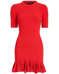 Proenza Schouler - Leandra Ribbed Mini Dress - Lyst