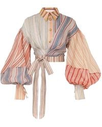 Zimmermann - Rebellion Linen And Silk Shirt - Lyst