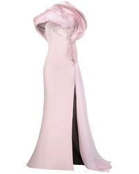 Gaby Charbachy - Sequin-Embellished Draped Gown - Lyst