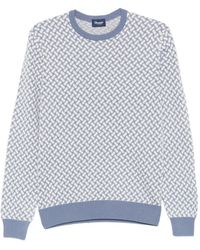 Drumohr - Geometric-Pattern Sweater - Lyst