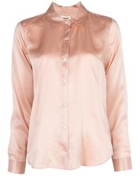 L'Agence - Tyler Long-Sleeve Blouse - Lyst