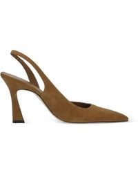 Stuart Weitzman - Vinnie Slingback Suede Pumps - Lyst