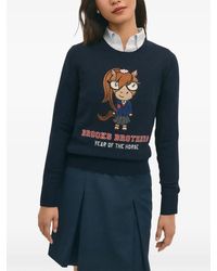 Brooks Brothers - Year Of The Horse Wool Sweater - Lyst