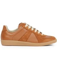 Maison Margiela - Leather-Suede Replica Sneakers - Lyst