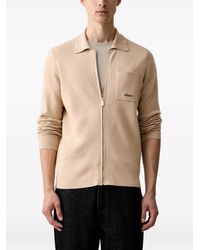 KARL LAGERFELD - Zip-Up Pocket-Detail Sweater - Lyst