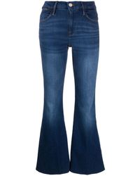 FRAME - Le Easy High-rise Flared Jeans - Lyst