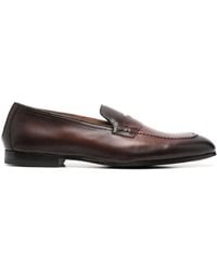 Doucal's - Leather Penny-slot Loafers - Lyst
