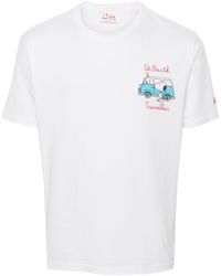 Mc2 Saint Barth - X Peanutstm Snoopy Van-print T-shirt - Lyst