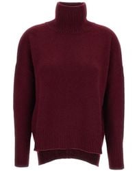 Lisa Yang - Pull À Design Asymétrique Et Col Montant - Lyst