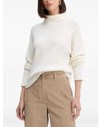 SIMONA CORSELLINI - Turtleneck Ribbed Sweater - Lyst