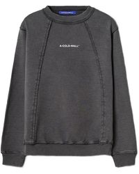 A_COLD_WALL* - Logo-Print Raw-Edge Sweater - Lyst