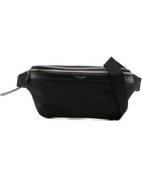 Saint Laurent - Leather-Trimmed Zip Belt Bag - Lyst