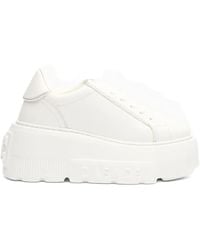 Casadei - Nexus Platform Leather Sneakers - Lyst