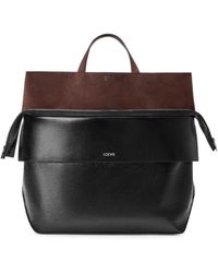 Loewe - Large Switch Leather Suede Tote Bag - Lyst