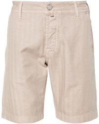 Jacob Cohen - Lou Herringbone Shorts - Lyst