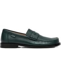 Loewe - Campo Leather Penny Loafers - Lyst