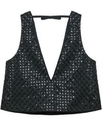 Dorothee Schumacher - Sequined V-Neck Top - Lyst