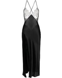 Maison Close - Rendez-Vous Lace-Detail Silk Dress - Lyst