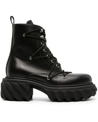 Off-White c/o Virgil Abloh - Tractor Motor Lace Boots - Lyst