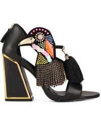 Kat Maconie - Aya Embellished Tassel Sandals - Lyst