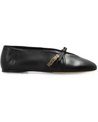 Moschino - Leather Ballerinas - Lyst