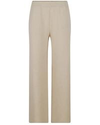 Kiton - Knitted Wide-Leg Trousers - Lyst