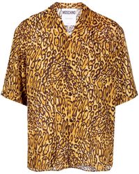 Moschino - Camisa de manga corta con estampado de leopardo - Lyst