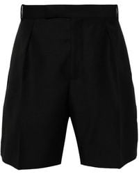 McQueen - Pantalones cortos de vestir con pinzas - Lyst