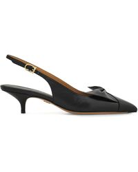 Ferragamo - 40Mm Bow Slingback Pumps - Lyst