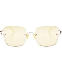 Gucci - Square Mirrored-Lense Sunglasses - Lyst