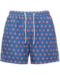 MC2 Saint Barth - Starfish-Print Drawstring Swim Shorts - Lyst