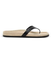 TOTEME - Sandales Swift En Cuir Façon Lézard - Lyst
